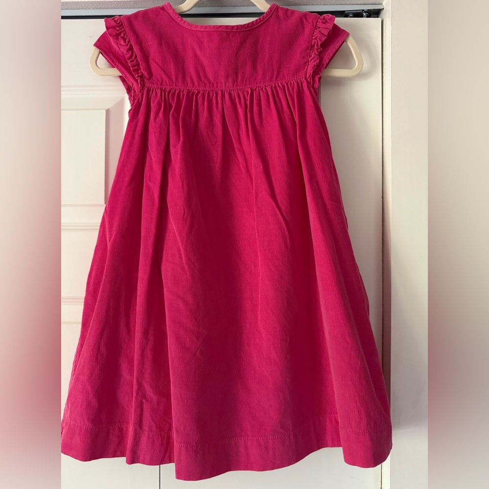 Mini Boden Bright Pink Fuchsia Casual Kids Dress Sz 9-10 or 140cm